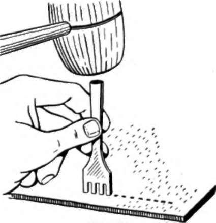 Three Or Four Pronged Chisel