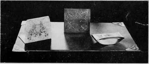 Etched Copper Book Racks And Blotters