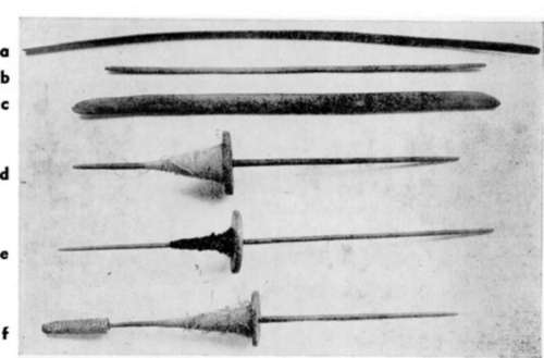 Ancient spindles and battens