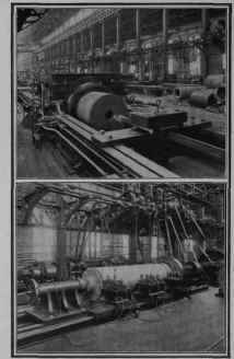 CUTTING AND BORING A FLUID COMPRESSED INGOT BETHLEHEM STEEL WORKS. N. V.