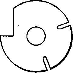 Cutter with Cuts to Prevent Contraction Cracks.