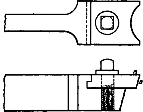 Forming Tool with Separate Shank.