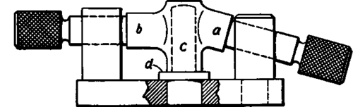 Gage for Measuring Locations and Directions of Holes.