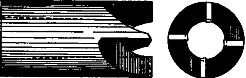 Hollow Mill with Tapered Hole.