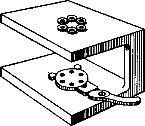 Simple Method of Holding Circular Piece for Simultaneous Drilling.