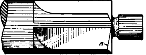 Sketch Showing Clearance of Cutting Edges of Counterbore.