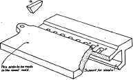 Diagram of Stripping Plate. One End Broken to Show Holes through Which Pattern Is Drawn.