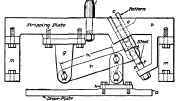 End Elevation of Pattern Equipment for Reid Hand Rammed Stripping Plale Machine.