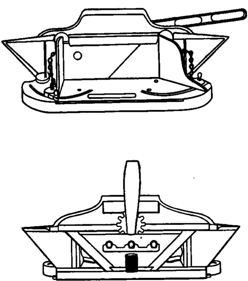Front and Rear Views of Bench Trimmer.
