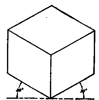 Isometric of a Cube.