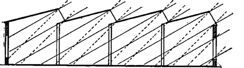 Lighting Diagram. The Saw tooth Construction of Roof.