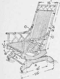 Bamboo Rocking Chair.