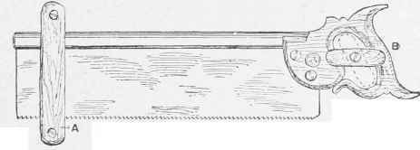 Fastening Tenon Saw To Lid Of Tool Chest 326