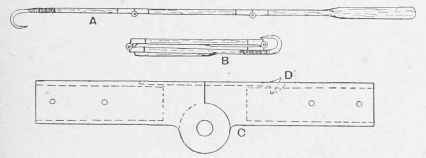 Folding Gaff for Salmon Fishing.
