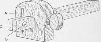 Gauge for Inlaying Stringing in Cabinet Work.
