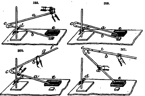 Exhausting barometer tubes.
