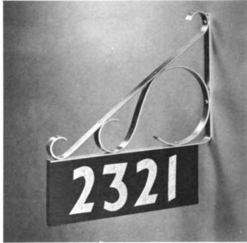 Bracket for House Numbers