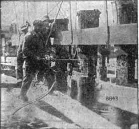 Fig. 57. Wood boring Machine Operated by Compressed Air.