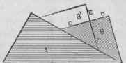 Fig. 136. To Draw a Line Perpendicular to Another by the Use of Triangles.
