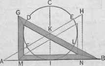 Fig. 18S Method of Using a 30 x 60 degree Triangle in Dividing the Circle.