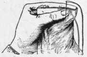 Fig. 21.   Work held for oversewing.