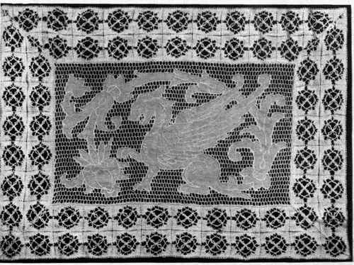 A finished piece of work, from a copyright design by the Broderie Russe Co.
