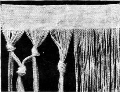Commencing the Fringe for the design below.