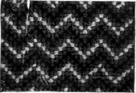 Waved lines in various shades of the same colour are effective.
