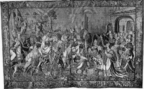 Plate no. 351. The Triumph of David after slaying the giant Goliath.