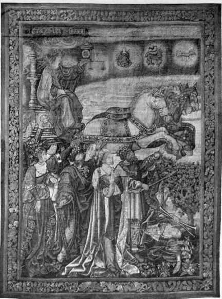 Plate no. 395. The Triumph of Time, and the Triumph of Cupid, two Late Gothic tapestries lent to the Metropolitan Museum by the late Alfred W.