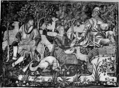 Plate no. 55. Sheep Shearing, a fascinating Gothic fragment 1.