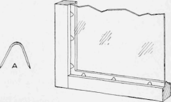 Double Pointed Tacks, or Staples, with the Points Spread, Used as Substitutes for Glaziers' Points