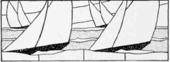Fig.9 Two Designs for the Tops of Windows, Showing Treatments of Sailing Craft