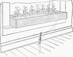 The Hose is Automatically Run on a Reel by a Weight beneath the Floor