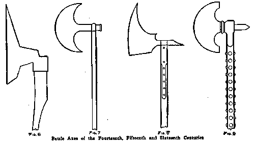 Battle Axes of the Fourteenth, Fifteenth and Sixteenth Centuries