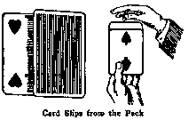 Card Slips from the Pack