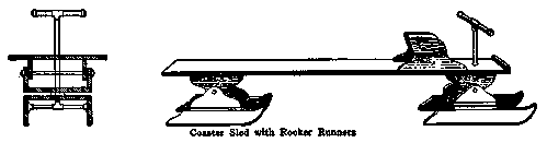 Coaster Sled with Rocker Runners