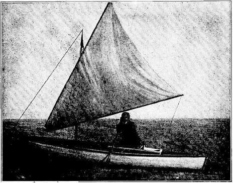 Completed Sailing Canoe