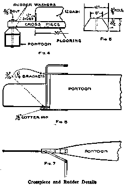 Crosspiece and Rudder Details