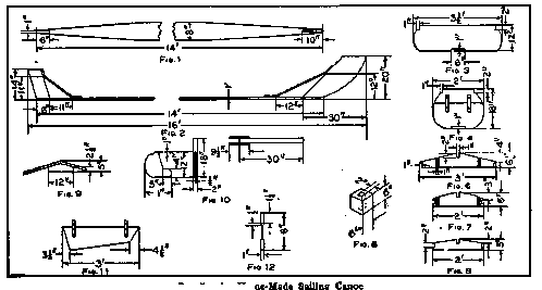 Details of a Home Made Sailing Canoe