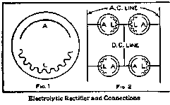 Electrolytic Rectifier and Connections