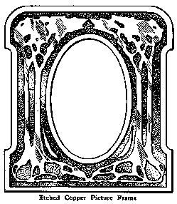 Etched Copper Picture Frame