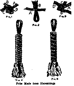 Fobs Made from Shoestrings