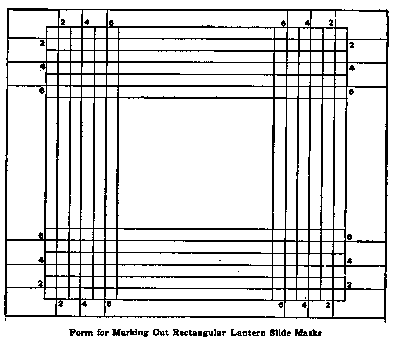 Form for Marking Out Rectangular Lantern Slide Masks