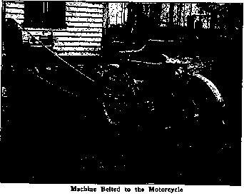 Machine Belted to the Motorcycle
