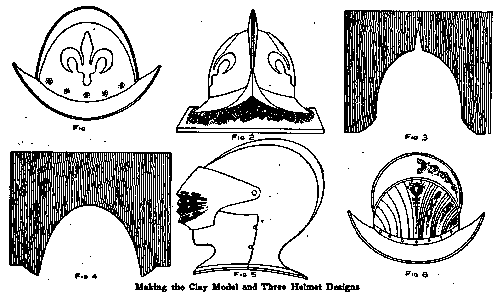 Making the Clay Model and Three Helmet Designs