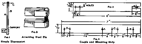 Simple Thermostat Couple and Mounting Strip