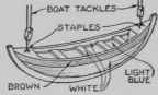 How to whittle the ship's boat. It is only 3¾ in. long.