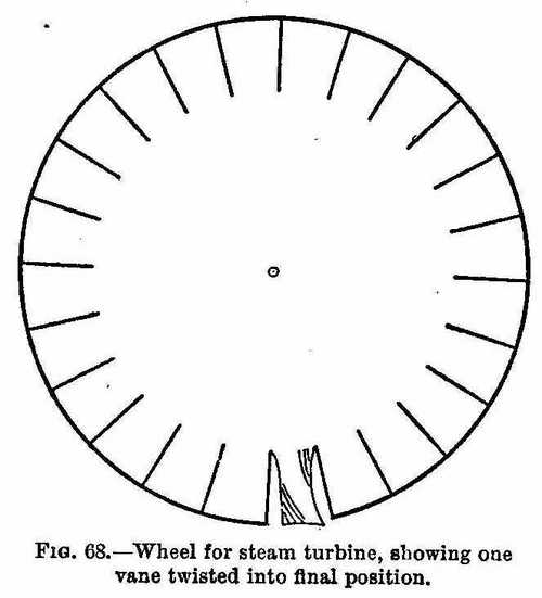 Wheel for steam turbine,