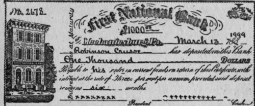 Certificate of Deposit.